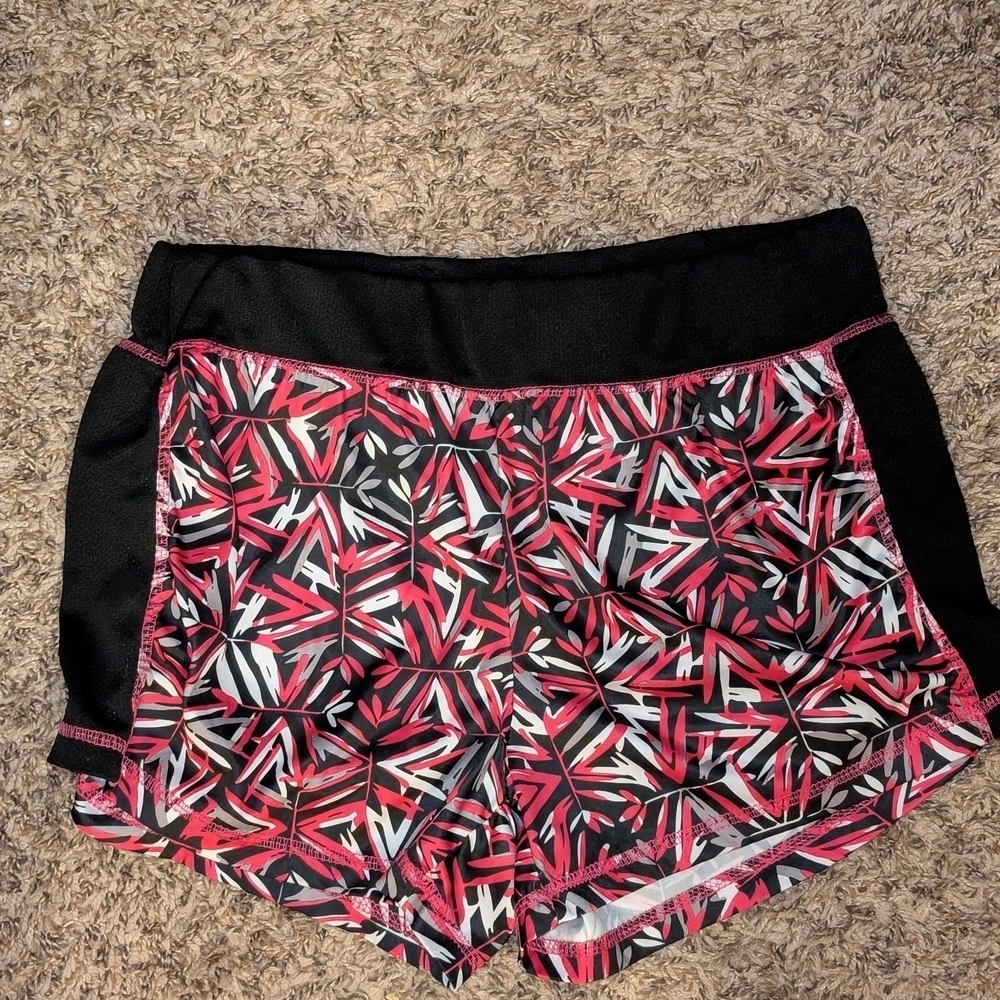Zone Pro Women's Athletic Shorts Black and Pink